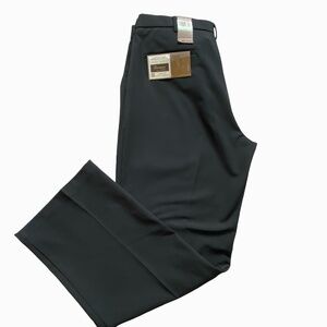 Dockers Black Flat Front Classic Fit Prostyle Pant Office Casual Dress Pants